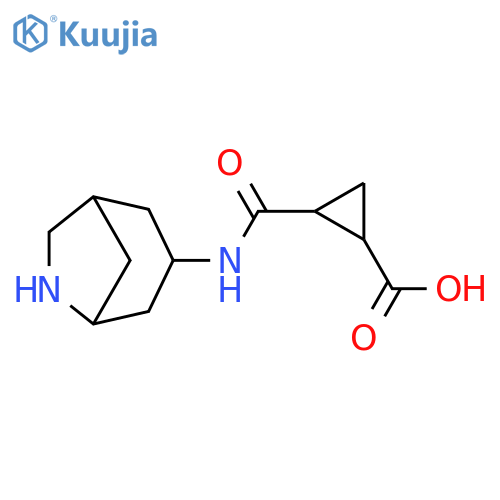 Cyclopropanecarboxylic acid, 2-[(6-azabicyclo[3.2.1]oct-3-ylamino)carbonyl]- structure