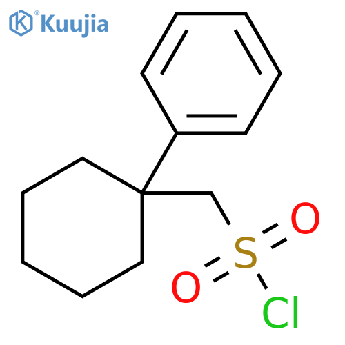 Cyclohexanemethanesulfonyl chloride, 1-phenyl- structure