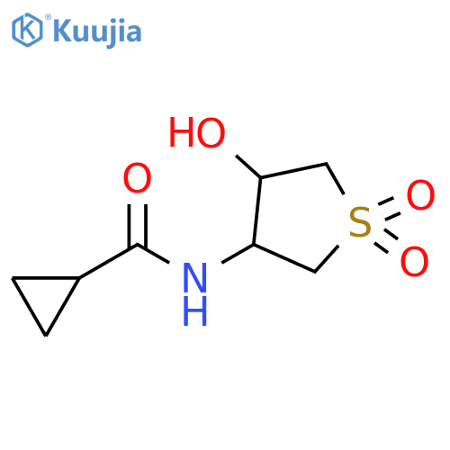 Cyclopropanecarboxamide, N-(tetrahydro-4-hydroxy-1,1-dioxido-3-thienyl)- structure