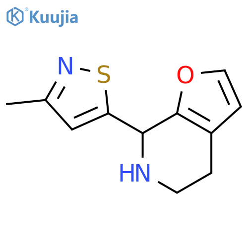 5-{4H,5H,6H,7H-furo2,3-cpyridin-7-yl}-3-methyl-1,2-thiazole structure