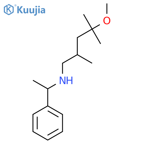 (4-Methoxy-2,4-dimethylpentyl)(1-phenylethyl)amine structure