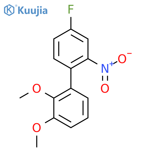 1-(4-Fluoro-2-nitrophenyl)-2,3-dimethoxybenzene structure