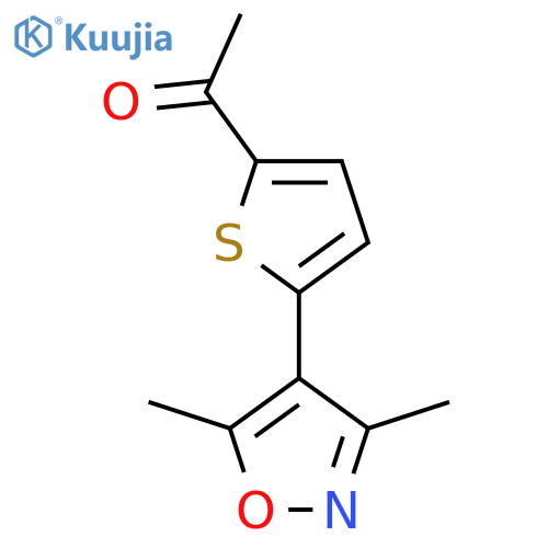 1-[5-(Dimethyl-1,2-oxazol-4-yl)thiophen-2-yl]ethan-1-one structure