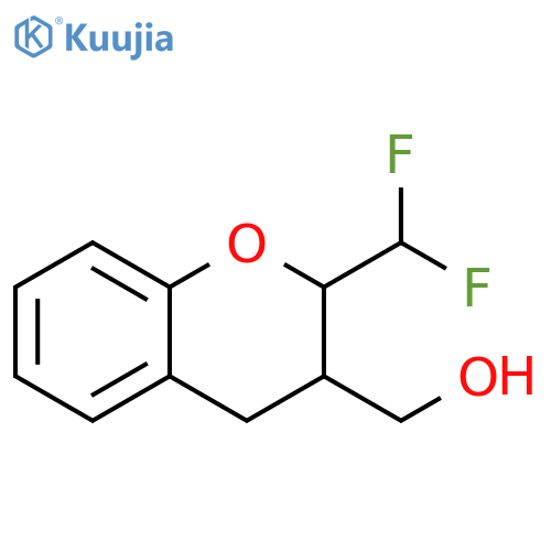 2H-1-Benzopyran-3-methanol, 2-(difluoromethyl)-3,4-dihydro- structure