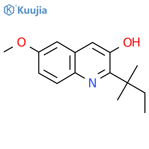 6-Methoxy-2-(2-methylbutan-2-yl)quinolin-3-ol structure