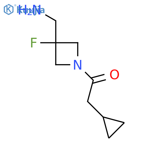 1-3-(aminomethyl)-3-fluoroazetidin-1-yl-2-cyclopropylethan-1-one structure