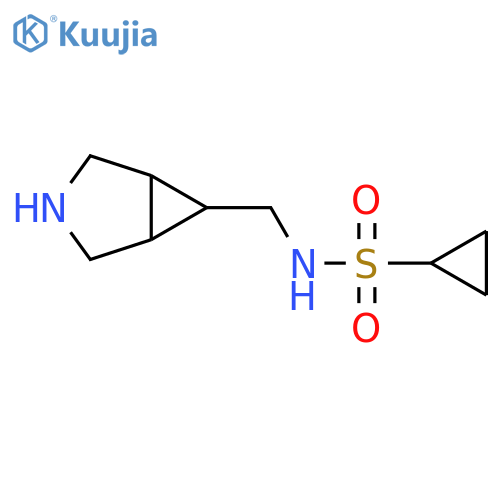 N-({3-azabicyclo[3.1.0]hexan-6-yl}methyl)cyclopropanesulfonamide structure