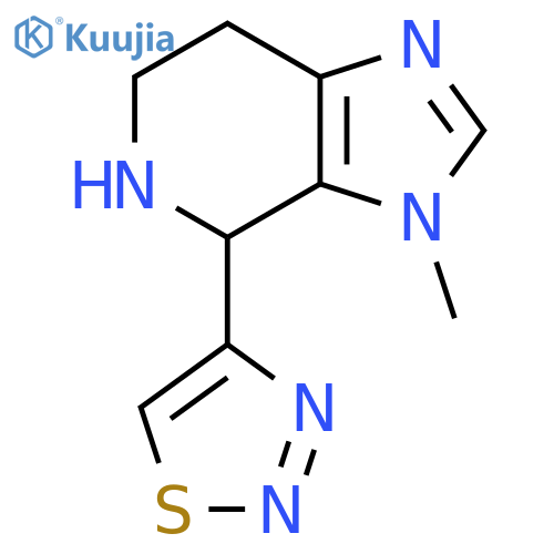 4-{3-methyl-3H,4H,5H,6H,7H-imidazo4,5-cpyridin-4-yl}-1,2,3-thiadiazole structure