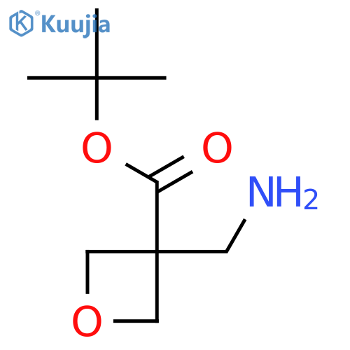 tert-butyl 3-(aminomethyl)oxetane-3-carboxylate structure