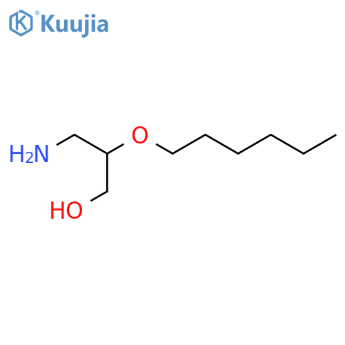 3-Amino-2-(hexyloxy)propan-1-ol structure