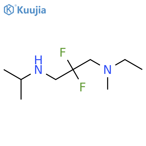 N-ethyl-2,2-difluoro-N-methyl-N'-propan-2-ylpropane-1,3-diamine structure