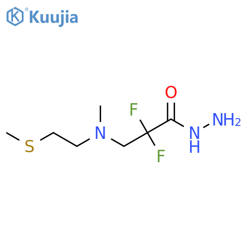 2,2-Difluoro-3-{methyl[2-(methylsulfanyl)ethyl]amino}propanehydrazide structure