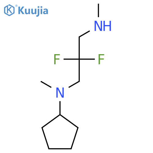 N-cyclopentyl-2,2-difluoro-N,N'-dimethylpropane-1,3-diamine structure