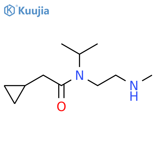 Cyclopropaneacetamide, N-[2-(methylamino)ethyl]-N-(1-methylethyl)- structure