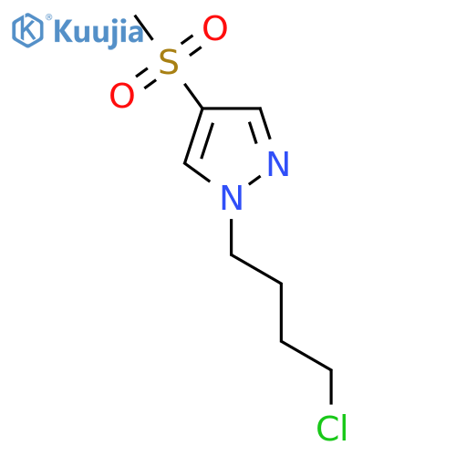 1-(4-chlorobutyl)-4-methanesulfonyl-1H-pyrazole structure
