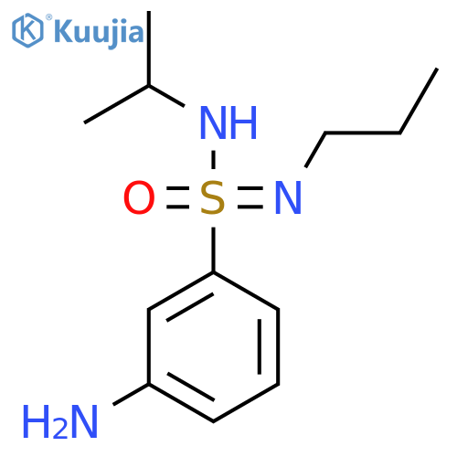 3-amino-N-(propan-2-yl)-N-propylbenzene-1-sulfonoimidamide structure