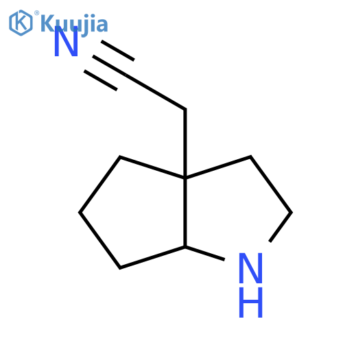 2-{Octahydrocyclopenta[b]pyrrol-3a-yl}acetonitrile structure