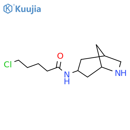 N-{6-azabicyclo[3.2.1]octan-3-yl}-5-chloropentanamide structure
