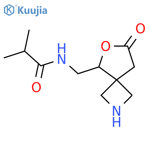 2-methyl-N-({7-oxo-6-oxa-2-azaspiro[3.4]octan-5-yl}methyl)propanamide structure