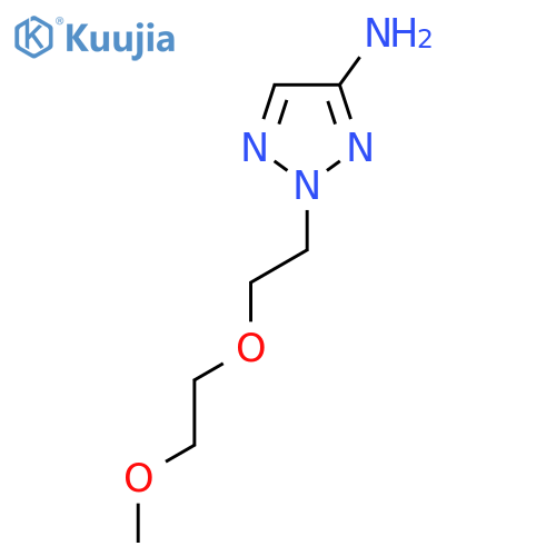2-2-(2-methoxyethoxy)ethyl-2H-1,2,3-triazol-4-amine structure
