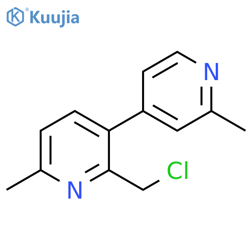 3,4'-Bipyridine, 2-(chloromethyl)-2',6-dimethyl- structure