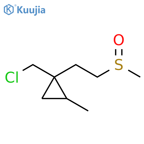 Cyclopropane, 1-(chloromethyl)-2-methyl-1-[2-(methylsulfinyl)ethyl]- structure