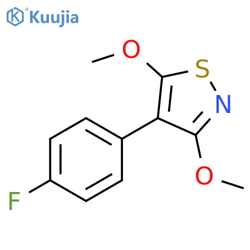 Isothiazole, 4-(4-fluorophenyl)-3,5-dimethoxy- structure