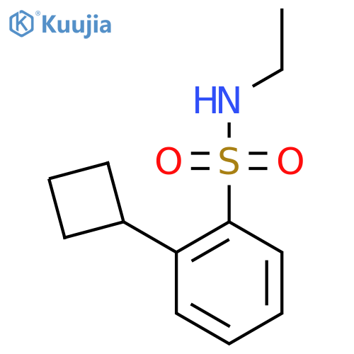2-cyclobutyl-N-ethylbenzene-1-sulfonamide structure