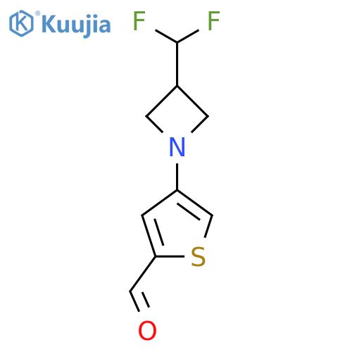 4-[3-(Difluoromethyl)azetidin-1-yl]thiophene-2-carbaldehyde structure