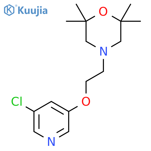 4-{2-[(5-Chloropyridin-3-yl)oxy]ethyl}-2,2,6,6-tetramethylmorpholine structure