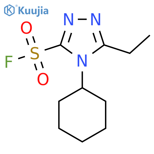 4-Cyclohexyl-5-ethyl-1,2,4-triazole-3-sulfonyl fluoride structure