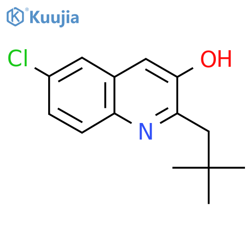 6-Chloro-2-(2,2-dimethylpropyl)quinolin-3-ol structure
