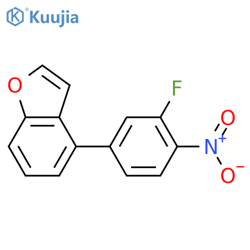 4-(3-Fluoro-4-nitrophenyl)-1-benzofuran structure
