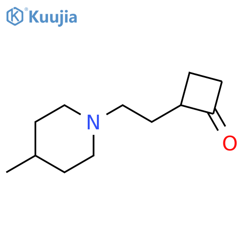 Cyclobutanone, 2-[2-(4-methyl-1-piperidinyl)ethyl]- structure