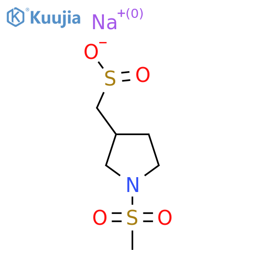 Sodium (1-methanesulfonylpyrrolidin-3-yl)methanesulfinate structure