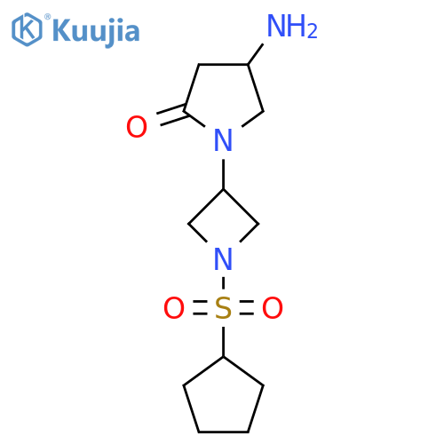 4-Amino-1-[1-(cyclopentanesulfonyl)azetidin-3-yl]pyrrolidin-2-one structure