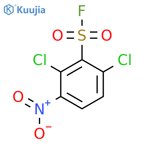 2,6-Dichloro-3-nitrobenzene-1-sulfonyl fluoride structure