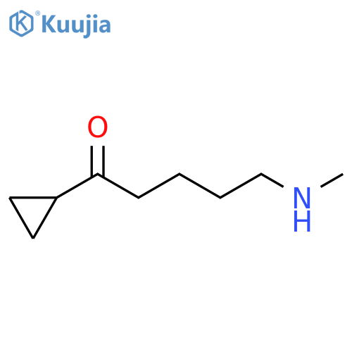 1-Pentanone, 1-cyclopropyl-5-(methylamino)- structure