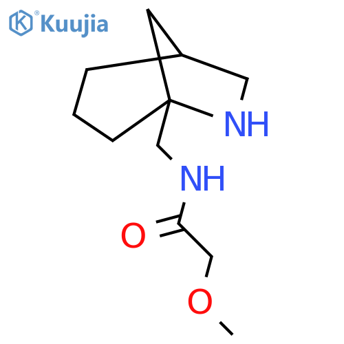 N-({6-azabicyclo[3.2.1]octan-5-yl}methyl)-2-methoxyacetamide structure