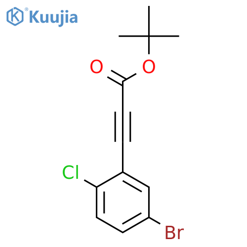 Tert-butyl 3-(5-bromo-2-chlorophenyl)prop-2-ynoate structure