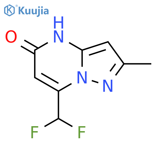 7-(difluoromethyl)-2-methylpyrazolo1,5-apyrimidin-5-ol structure