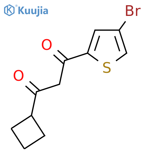 1-(4-bromothiophen-2-yl)-3-cyclobutylpropane-1,3-dione structure