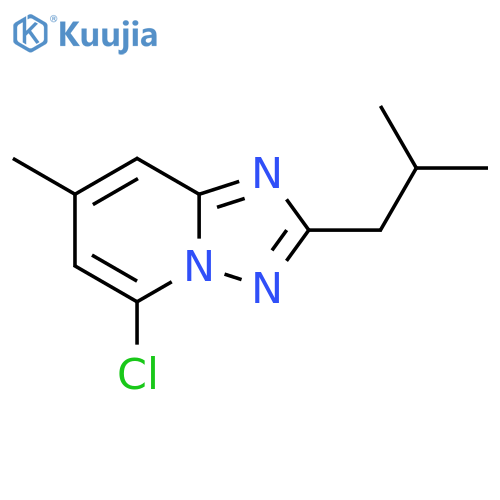 5-chloro-7-methyl-2-(2-methylpropyl)-1,2,4triazolo1,5-apyridine structure