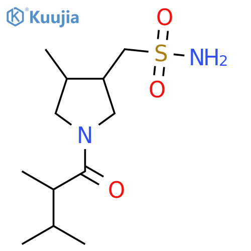 [1-(2,3-Dimethylbutanoyl)-4-methylpyrrolidin-3-yl]methanesulfonamide structure