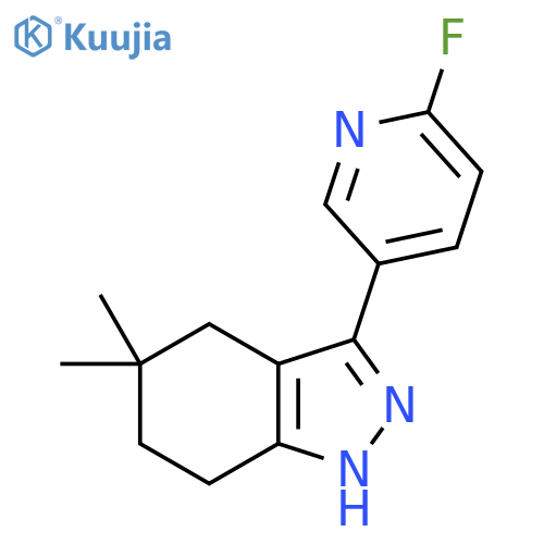 2H-Indazole, 3-(6-fluoro-3-pyridinyl)-4,5,6,7-tetrahydro-5,5-dimethyl- structure