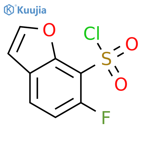 6-Fluoro-1-benzofuran-7-sulfonyl chloride structure