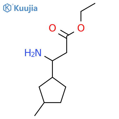 Ethyl 3-amino-3-(3-methylcyclopentyl)propanoate structure