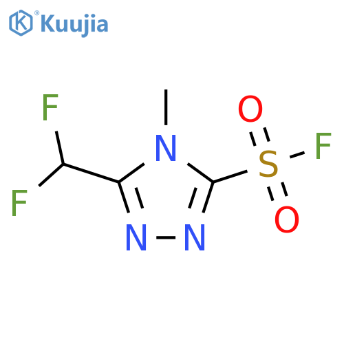 4H-1,2,4-Triazole-3-sulfonyl fluoride, 5-(difluoromethyl)-4-methyl- structure