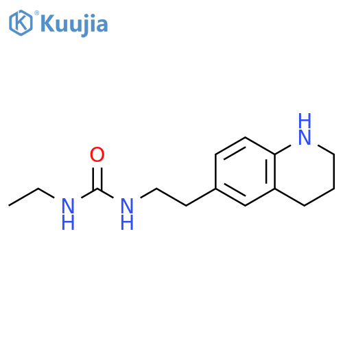 Urea, N-ethyl-N'-[2-(1,2,3,4-tetrahydro-6-quinolinyl)ethyl]- structure
