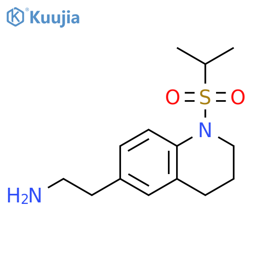 6-Quinolineethanamine, 1,2,3,4-tetrahydro-1-[(1-methylethyl)sulfonyl]- structure